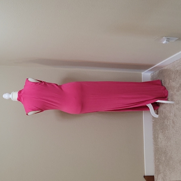 NWOT - Vibrant Pink Maxi dress - Picture 5 of 6